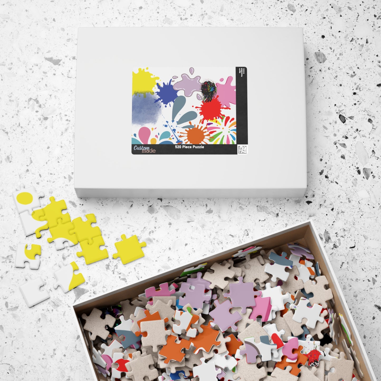 Splash Of Color Puzzle, Trauma Puzzle, Splatter Art Puzzle, Paint Splatter Puzzle, Confetti Puzzle, Abstract Jigsaw Puzzle,   Vibrant Puzzle