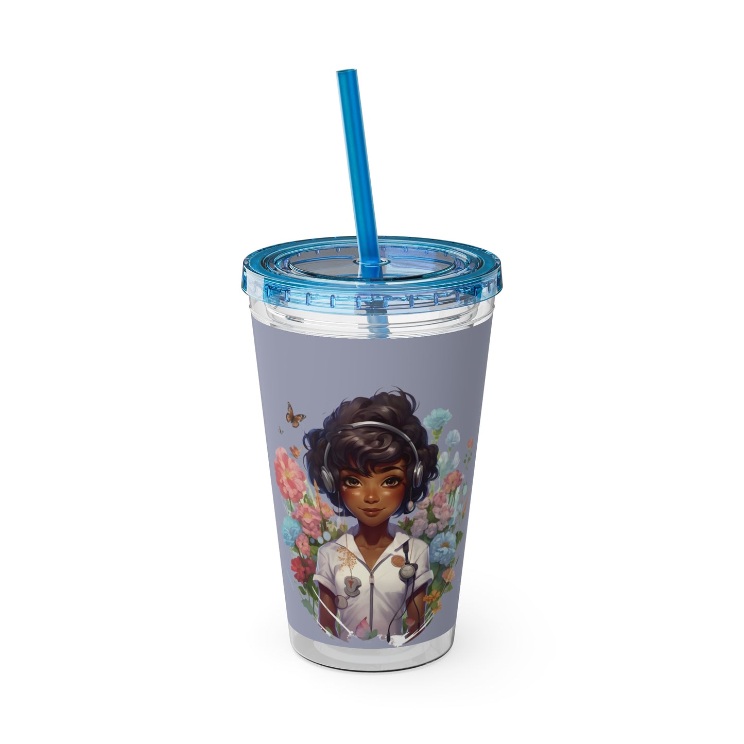 Sunsplash Tumbler with Straw, 16oz