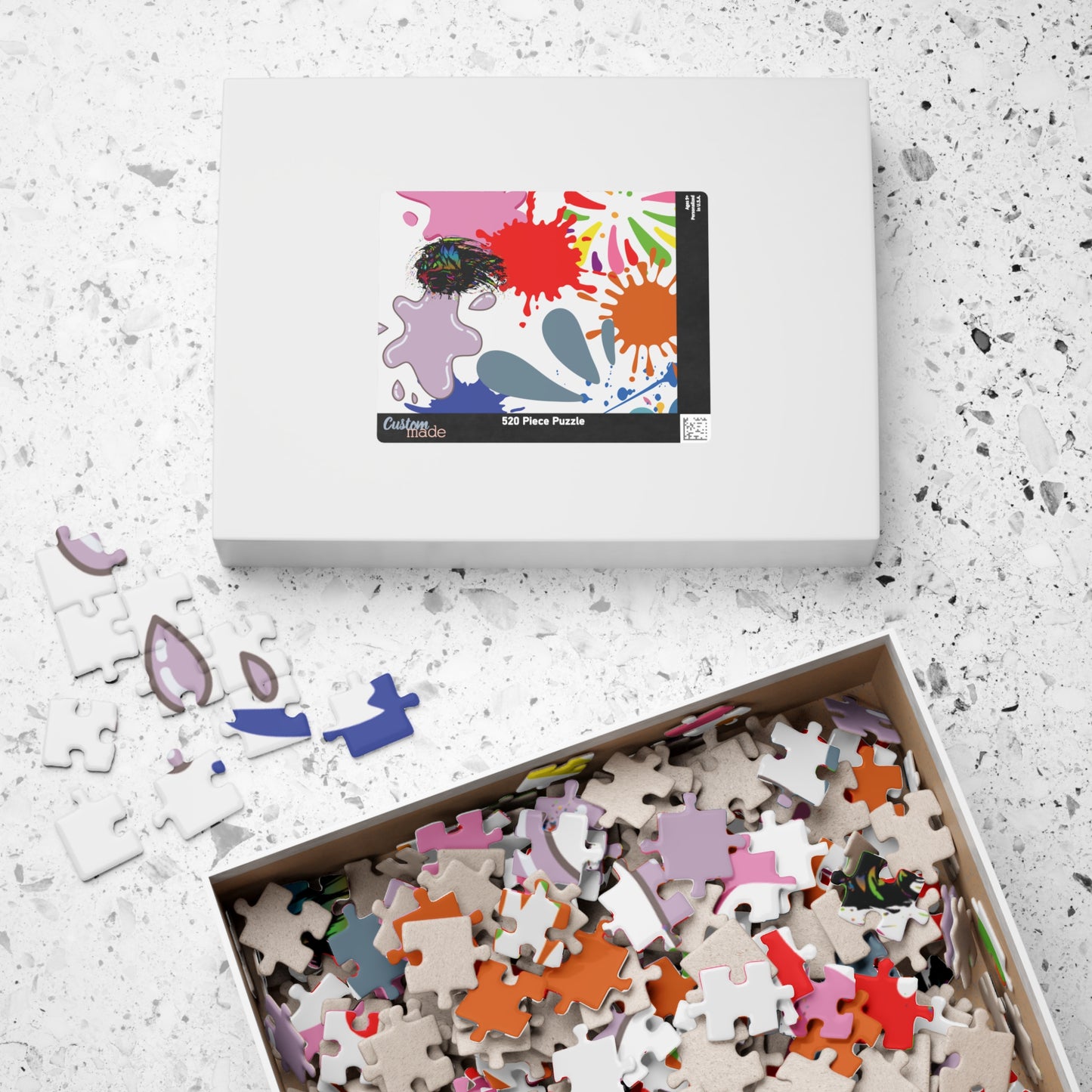 Splash Of Color Puzzle, Trauma Puzzle, Splatter Art Puzzle, Paint Splatter Puzzle, Confetti Puzzle, Abstract Jigsaw Puzzle,   Vibrant Puzzle