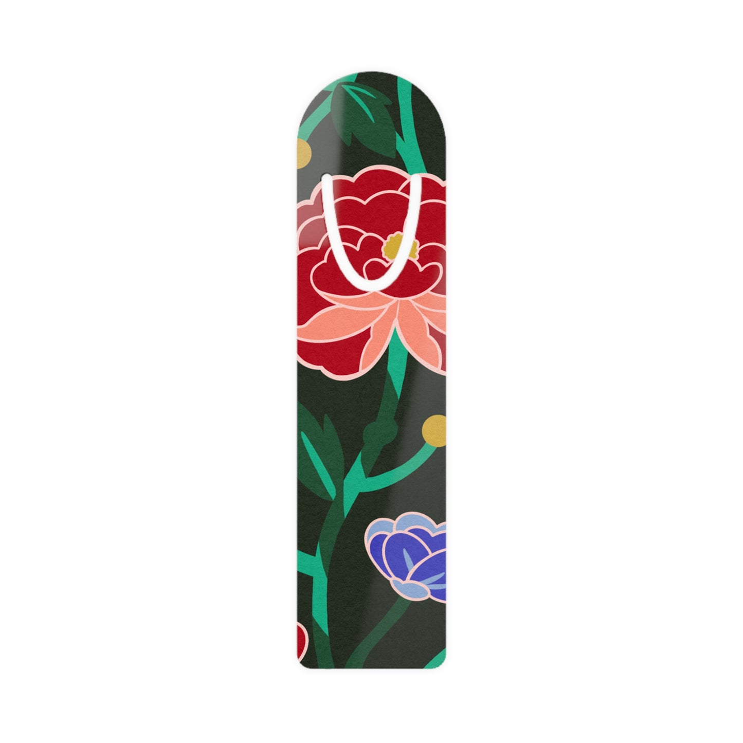 Rose Flower Print Bookmark, Colorful Rose Bookmark, Mexican Art Bookmark, Red Purple Rose Bookmark, Rose Metal Bookmark, Mexican Bookmark, Rose Flower Print Bookmark, Colorful Rose Bookmark