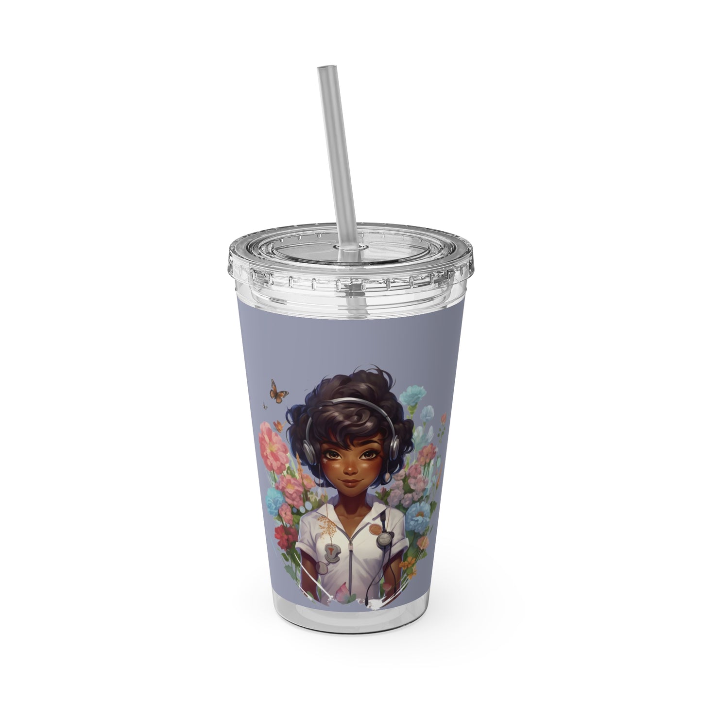 Sunsplash Tumbler with Straw, 16oz