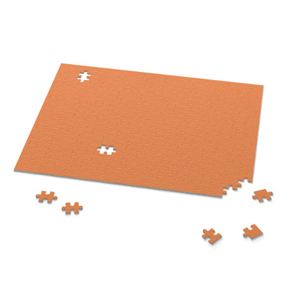 Solid Color Jigsaw Puzzle, Expert Puzzle Challenge, Single Color Jigsaw Puzzle, Minimalist Orange Puzzle, Tricky Adult Puzzle, Impossible Jigsaw Puzzle, Orange Brain Teaser, Challenge Puzzle