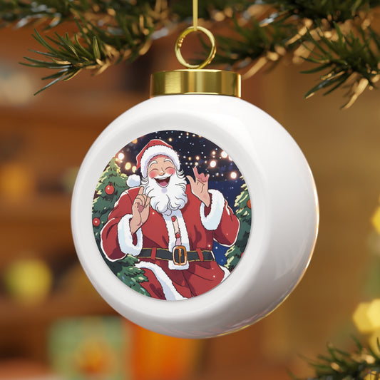 Classic Jolly Santa Ornament