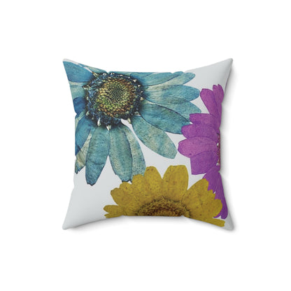 Sunflower Faux Suede Pillow, Suede Sunflower Throw Pillow, Suede Sunflower Pillow, Aesthetic Faux Suede Pillow, Square Faux Suede Flower Pillow, Faux Suede Flower Pillow, Floral Faux Suede Pillow