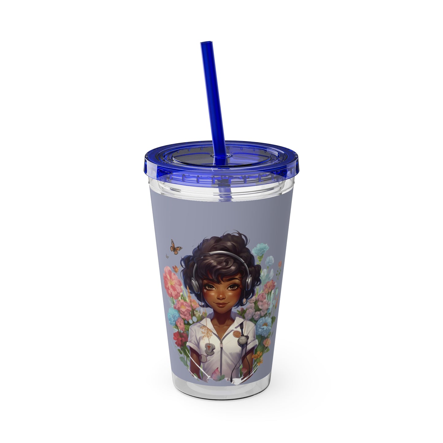 Sunsplash Tumbler with Straw, 16oz