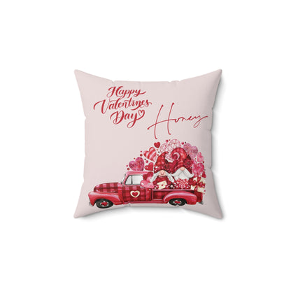 Valentine Spun Polyester Square Pillow