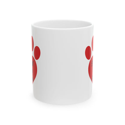 Dog Slogan Mug, I Woof You More Mug, Dog Word Mug, Heart Paw Print mug, heart Paw Print Mug, Paw Print Heart Mug, Dog Paw heart Mug, Dog Paw Ceramic Mug, Dog Paw Coffee Mug