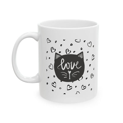 I Love My Cat Mug – Cute Valentine Cat Lover Coffee Cup