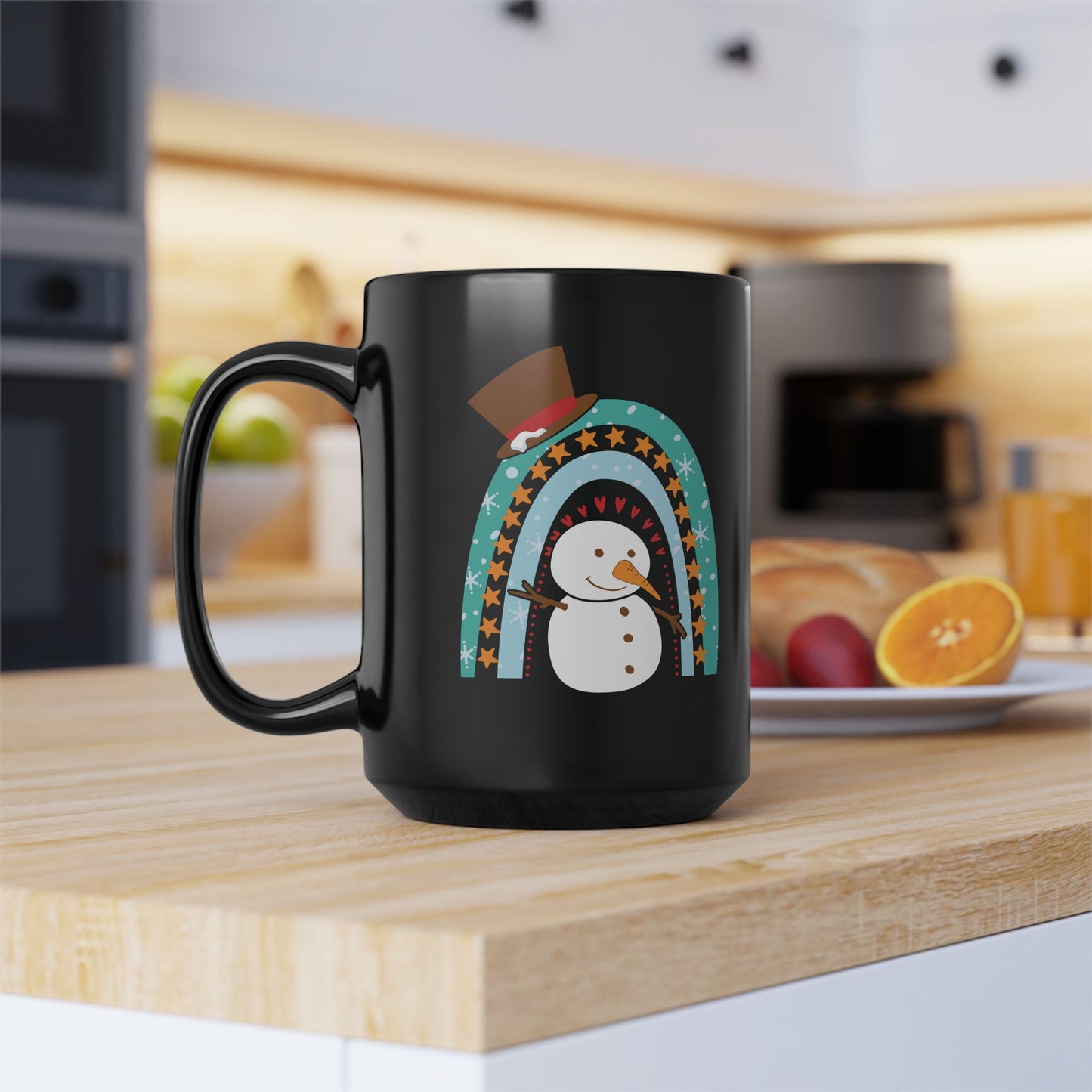 Rainbow Snowman Mug