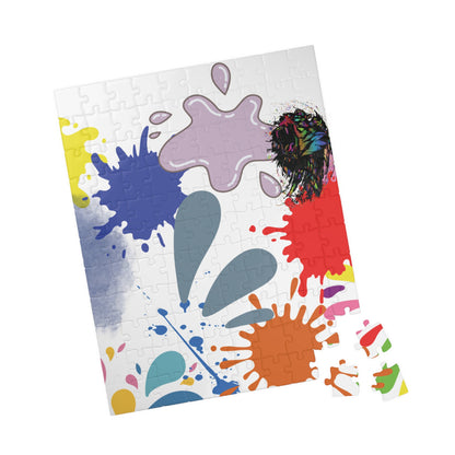 Splash Of Color Puzzle, Trauma Puzzle, Splatter Art Puzzle, Paint Splatter Puzzle, Confetti Puzzle, Abstract Jigsaw Puzzle,   Vibrant Puzzle