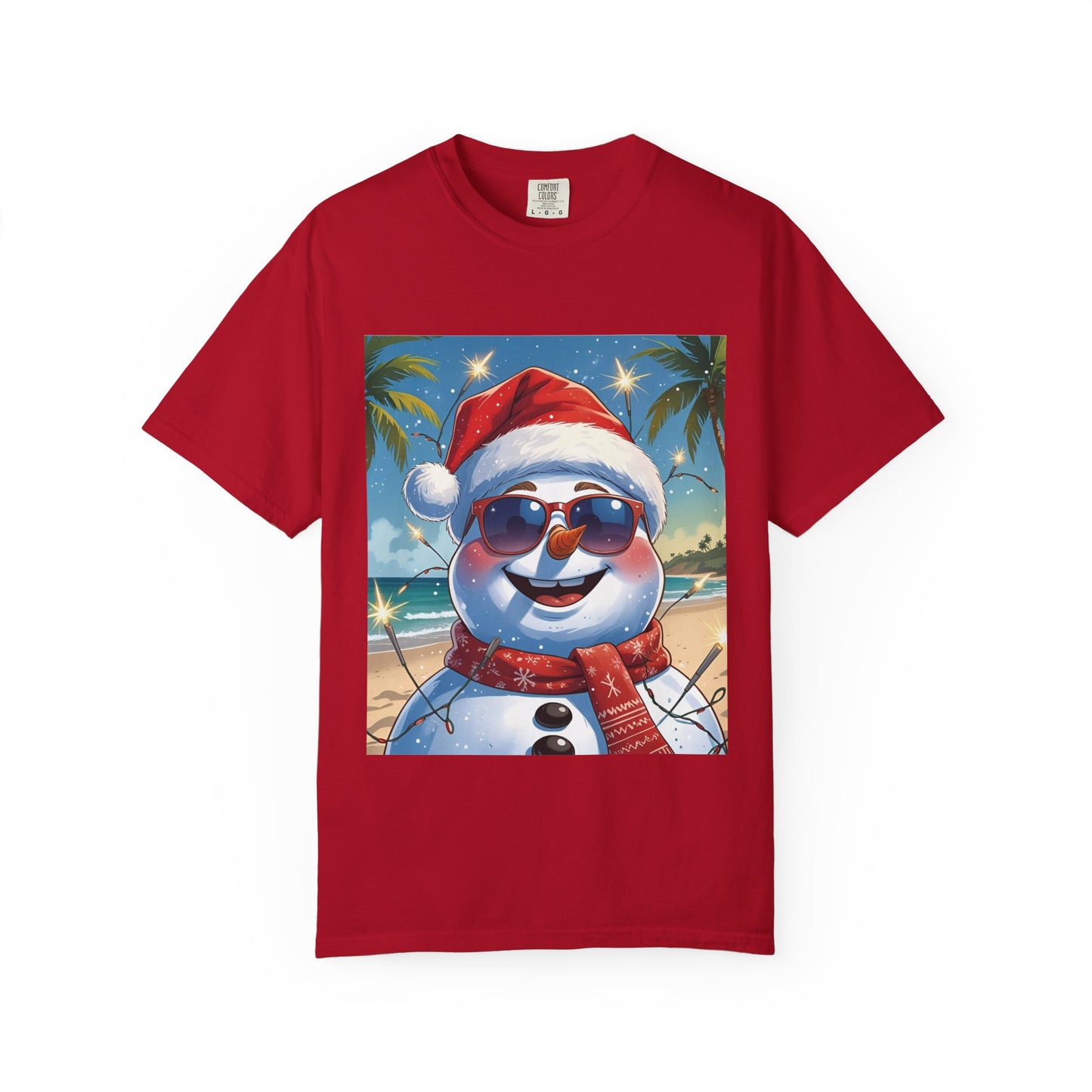 Beach Snowman Tee, Cool Snowman Summer Tee, Merry Snowman Beach Tee, Sunny Snowman Shirt, Snowman On Beach Tee, Snowman In Sunglasses Shirt, Snowman Summer Tee, Snowman In July Tee, Summer Xmas Tee,