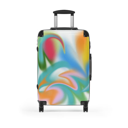 Abstract Art Suitcase, Colorful Rolling Suitcase, Art-Inspired Luggage, Trendy Carry-On Suitcase, Vibrant Suitcase, Artistic Luggage, Colorful Travel Luggage, Unique Carry On