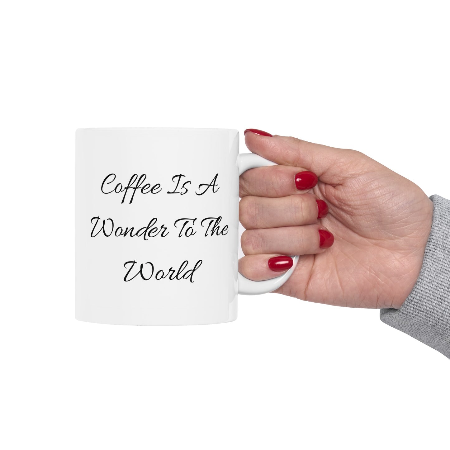 Wonder Coffee Mug, Quotable Mug, Clever Quote Mug, Emotional Coffee Mug, Minimalist Motivational Mug, Message Coffee Mug, Wisdom Mug.