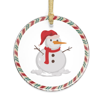 Jolly Festive Snowman Ornament