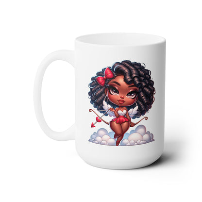 Double the taste of sweetness with this divine ceramic mug.  This Valentine Sweetheart Mug is the perfect companion to your everyday drinking activities. Whether it's coffee, tea, hot chocolate etc. everything will taste better in this lead free mug.