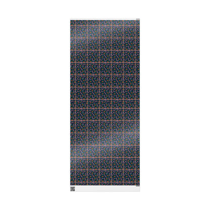 Christmas Candy Cane Wrapping Paper, Festive Holiday Gift Wrap, Holly and Snowflake Design Seasonal Christmas Paper