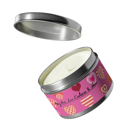 Love Themed Scented Tin Candles