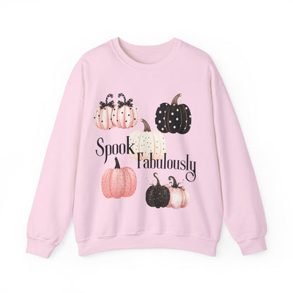 Spook Fabulously Halloween Sweatshirt, Halloween Pumpkin Sweatshirt, Fall Pumpkin Crewneck, Spooky Season Sweatshirt, Cozy Halloween Clothing, Vintage Halloween Sweatshirt, Autumn Pumpkin Sweatshirt, Jack O Lantern Sweatshirt