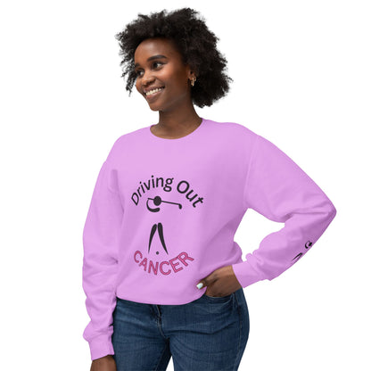 Driving Out Cancer Apparel, Comfortable Cancer Support Shirt, Inspirational Cancer Apparel, Unisex Cancer Sweatshirt, Cancer Awareness Sweatshirt, Golf Cancer Fighter Sweatshirt, Cancer Warrior Shirt