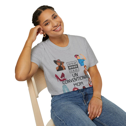 Unisex Softstyle T-Shirt, Mother's Day Shirt, Strong Women T-Shirt, Unconventional Tee Shirt, Friends T Shirt