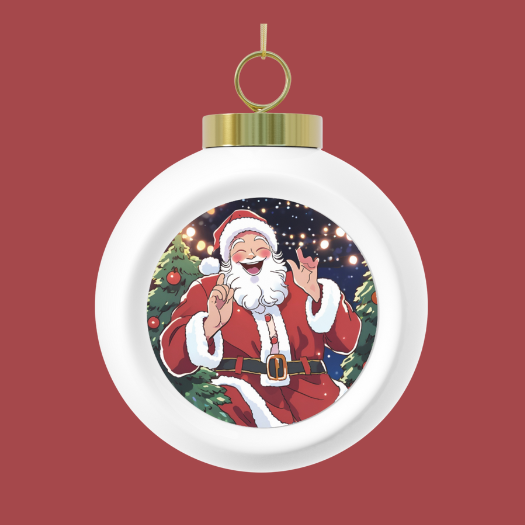 Classic Jolly Santa Ornament