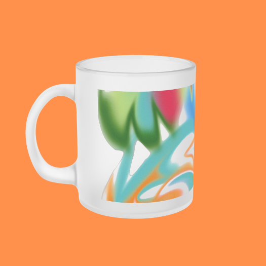 Frosted Watercolor Mug