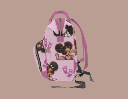 Multifunctional Baby Girl Diaper Backpack