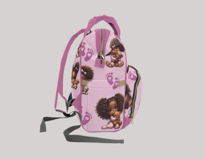 Multifunctional Baby Girl Diaper Backpack