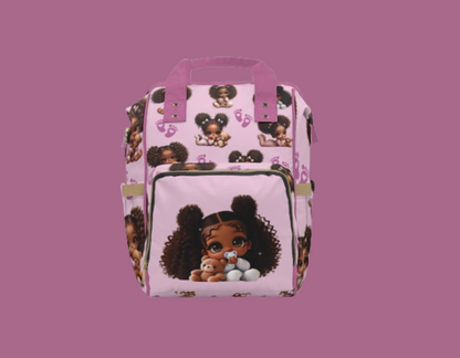 Multifunctional Baby Girl Diaper Backpack