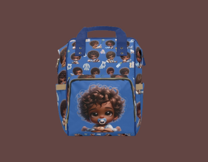 Multifunctional African Baby Boy Diaper Backpack