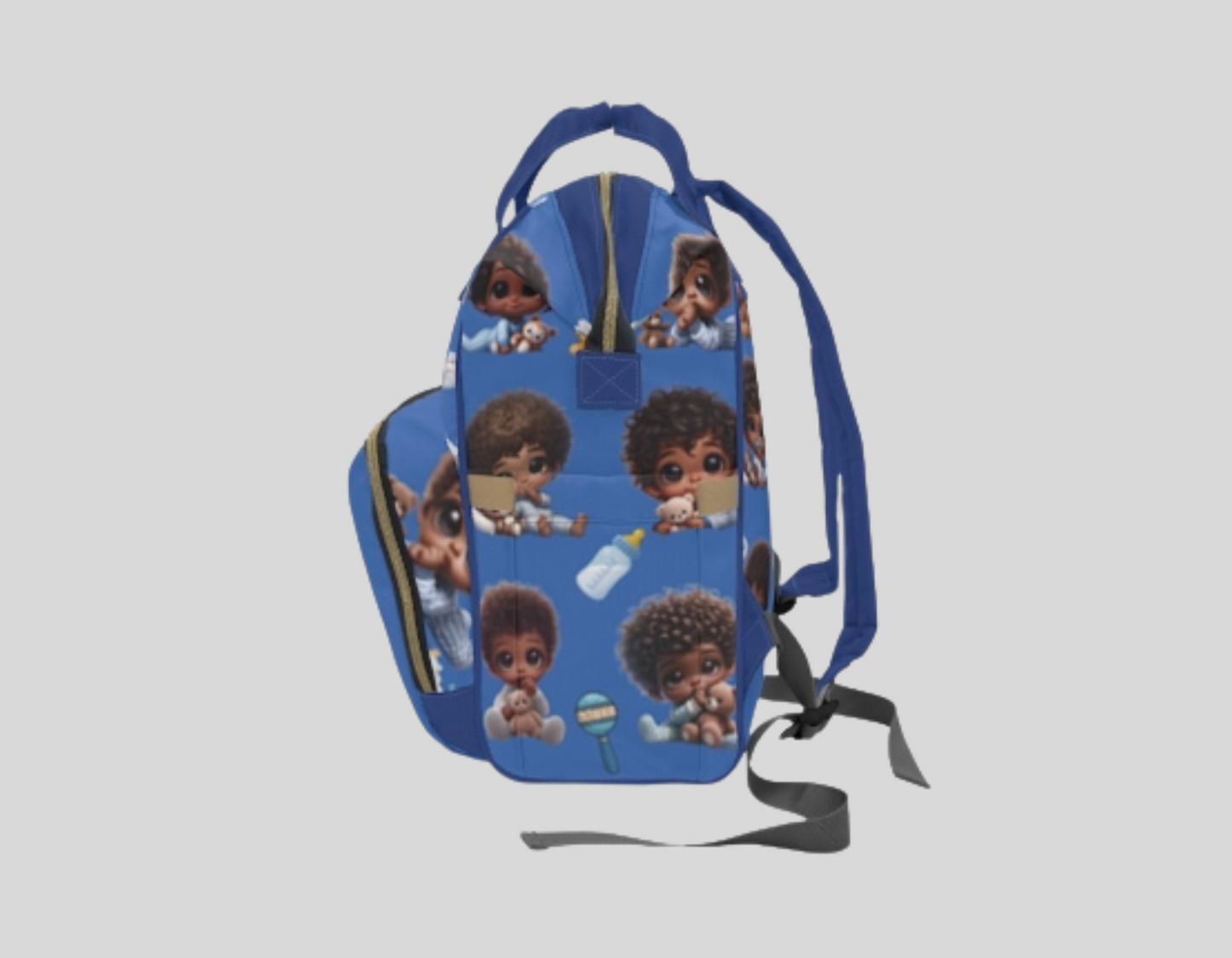 Multifunctional African Baby Boy Diaper Backpack