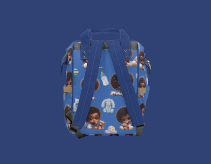 Multifunctional African Baby Boy Diaper Backpack