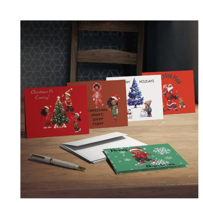 African American Multi Design Christmas Greeting Cards