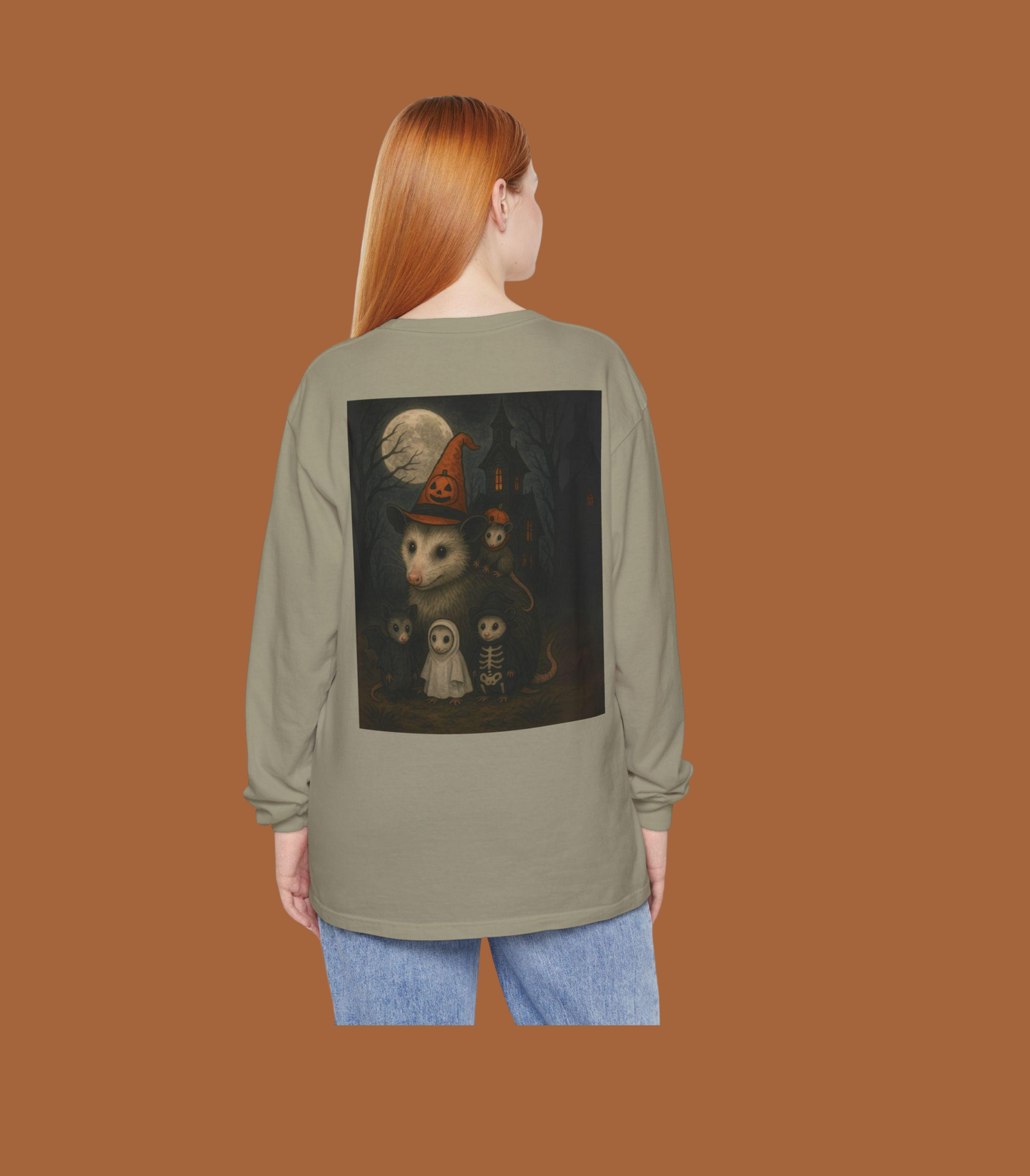 Possum Family Halloween Long Sleeve Tee