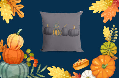 Black Pumpkin Accent Pillow