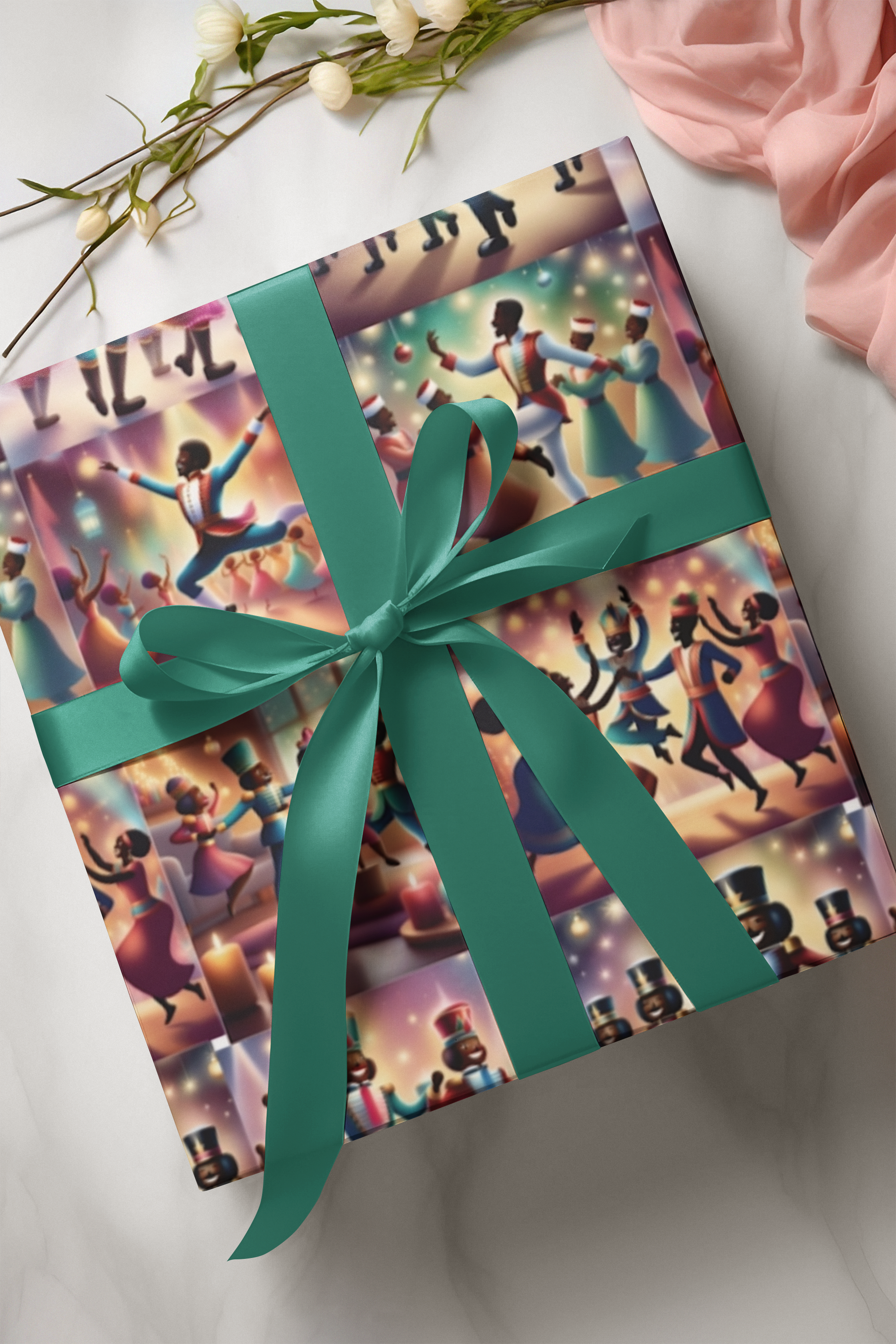 Dancing Nutcracker Wrapping Paper