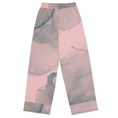 All-over print unisex wide-leg pants