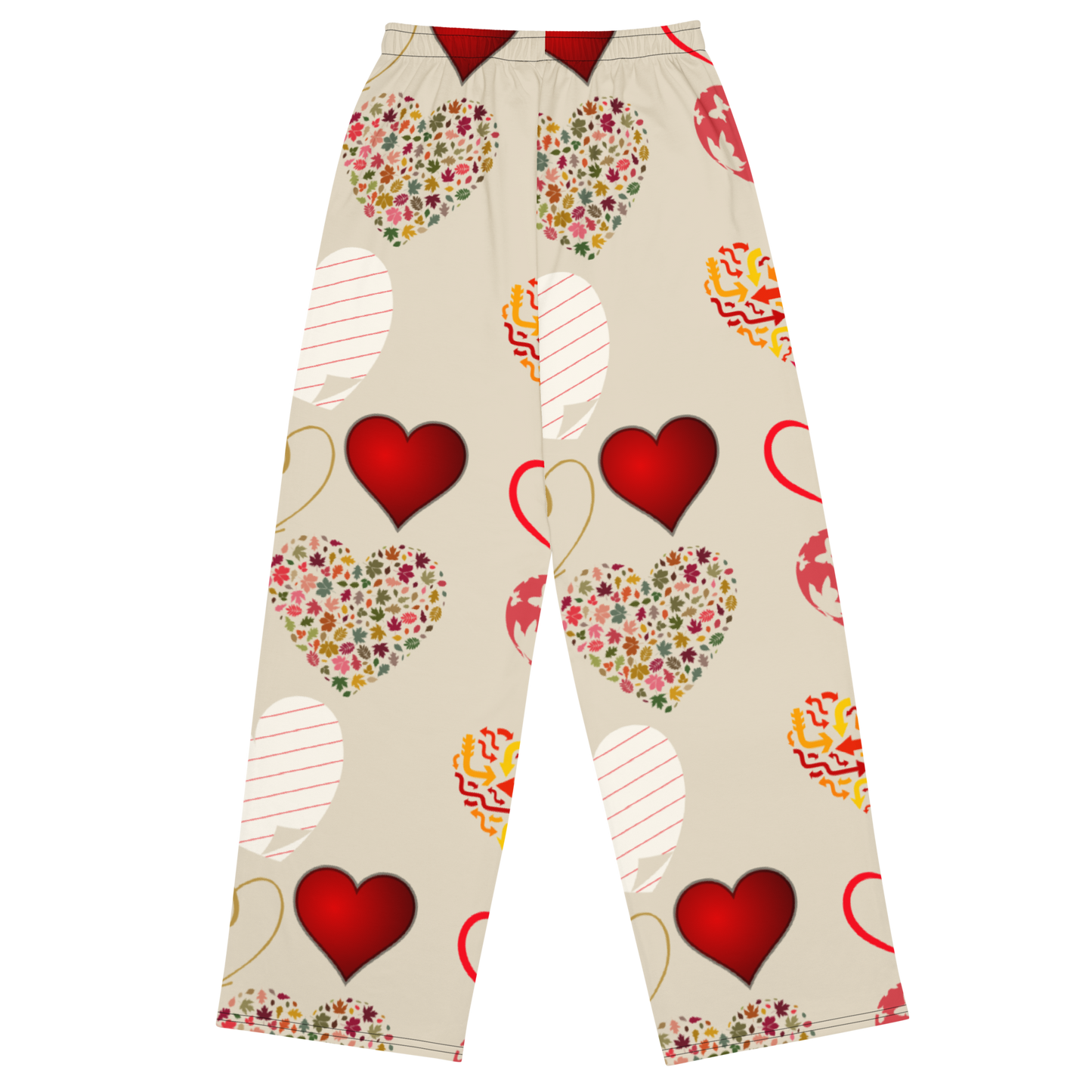 All-over print unisex wide-leg pants