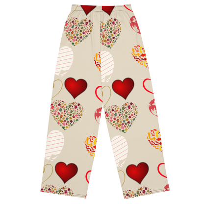 All-over print unisex wide-leg pants