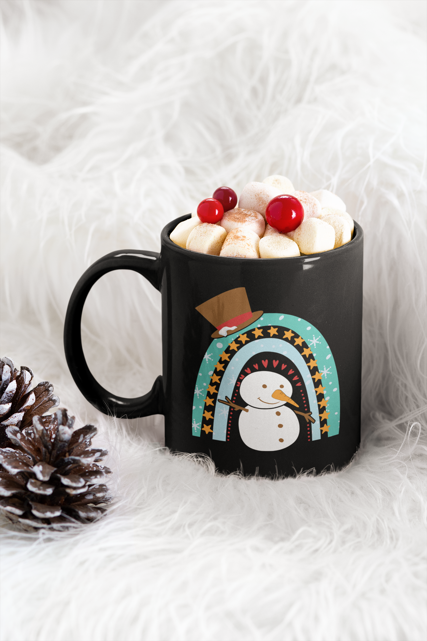 Rainbow Snowman Mug