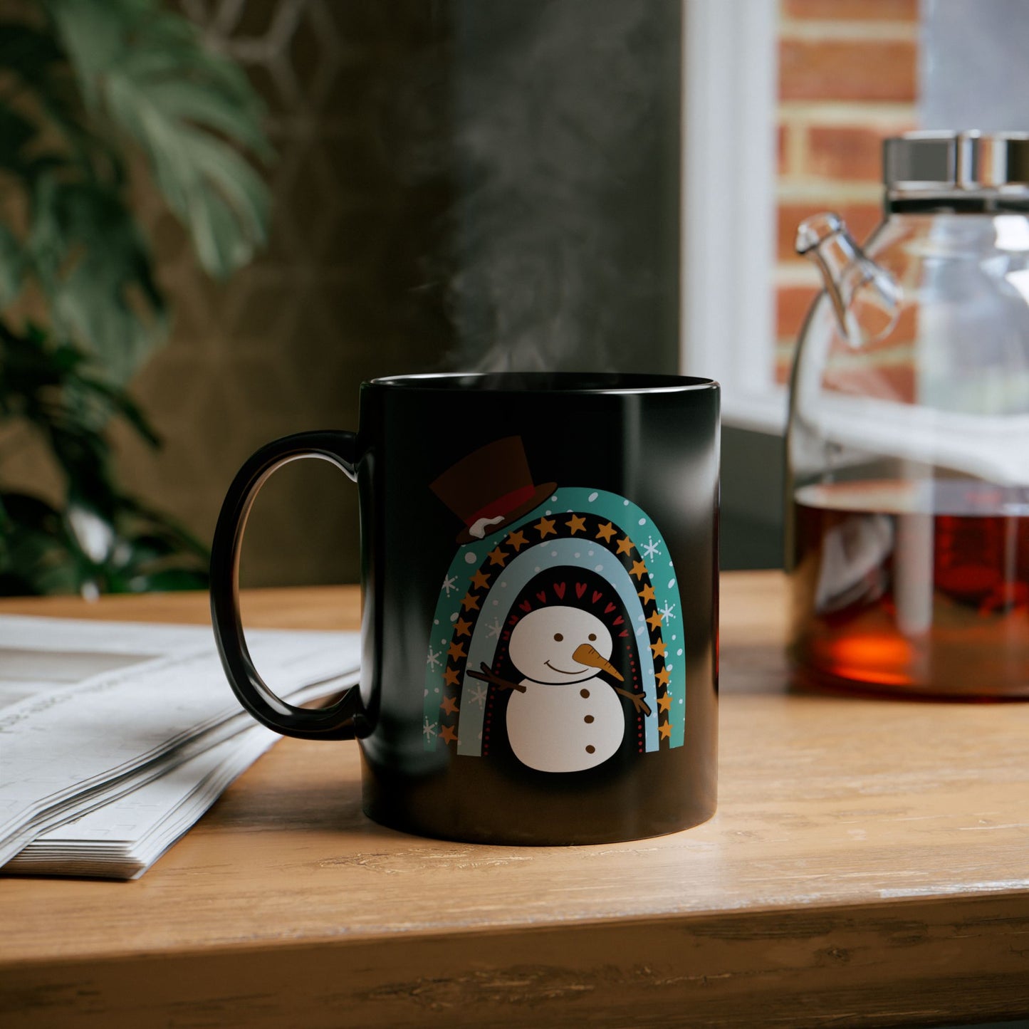 Rainbow Snowman Mug