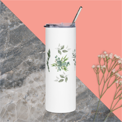 Stainless steel tumbler with nice design