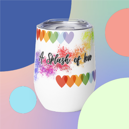 Wine tumbler with cute design