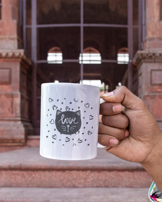 Cat's Meow Love Mug