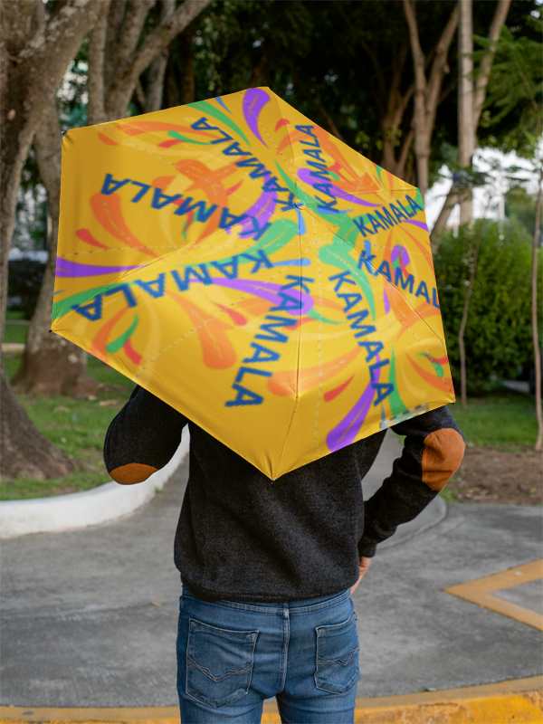 Kamala Colorful Swirly Accent Umbrella