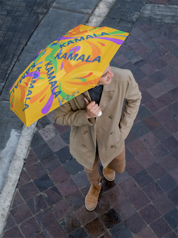 Kamala Colorful Swirly Accent Umbrella