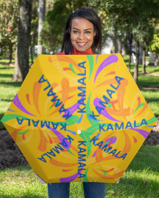 Kamala Colorful Swirly Accent Umbrella