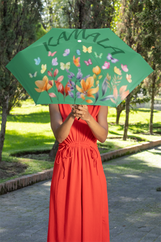 Unique Kamala Butterfly Floral Umbrella