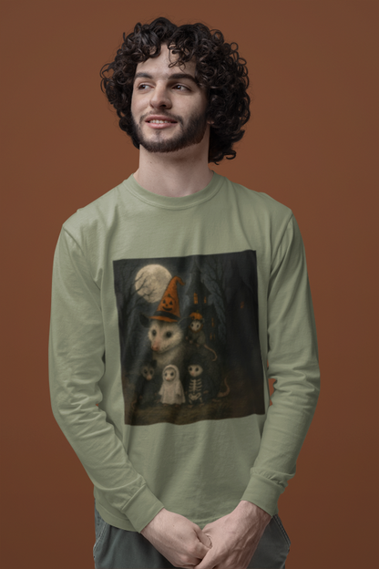 Possum Family Halloween Long Sleeve Tee