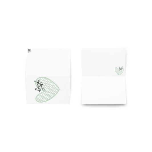 Greeting card with cute graphic